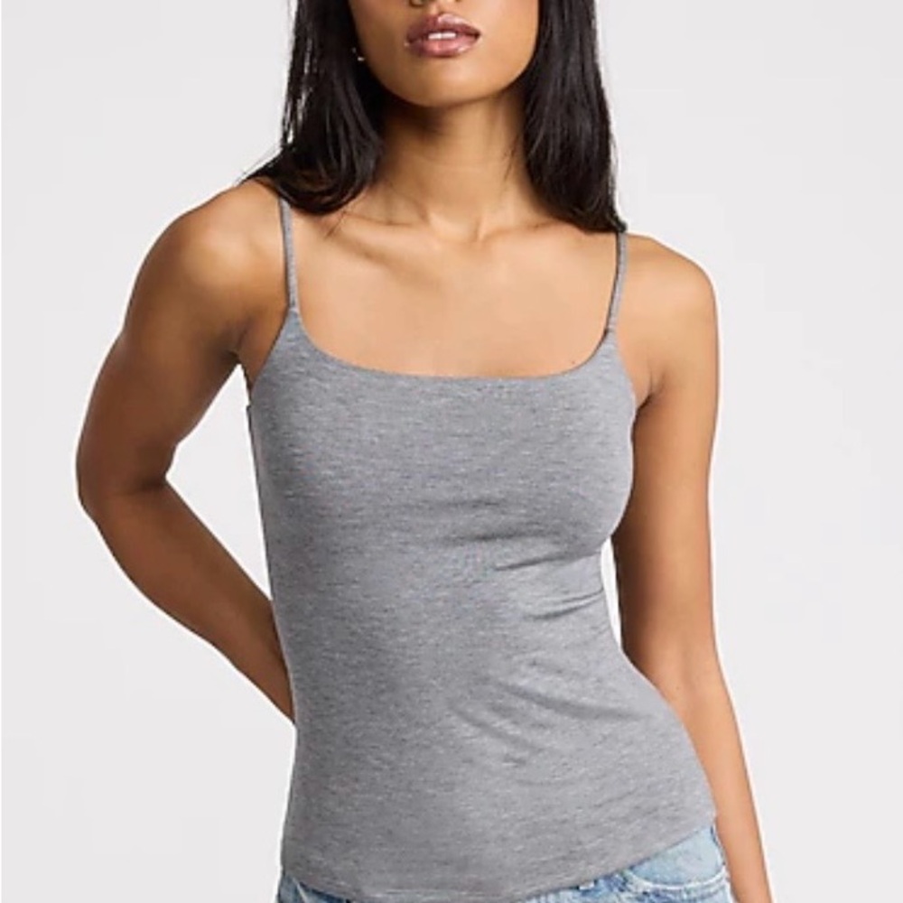 Aeropostale Gray Slim Spaghetti Strap Camisole